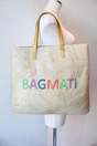 BAGMATI(バグマティ）ロゴ籐トートBAG/TBK12-S05画像
